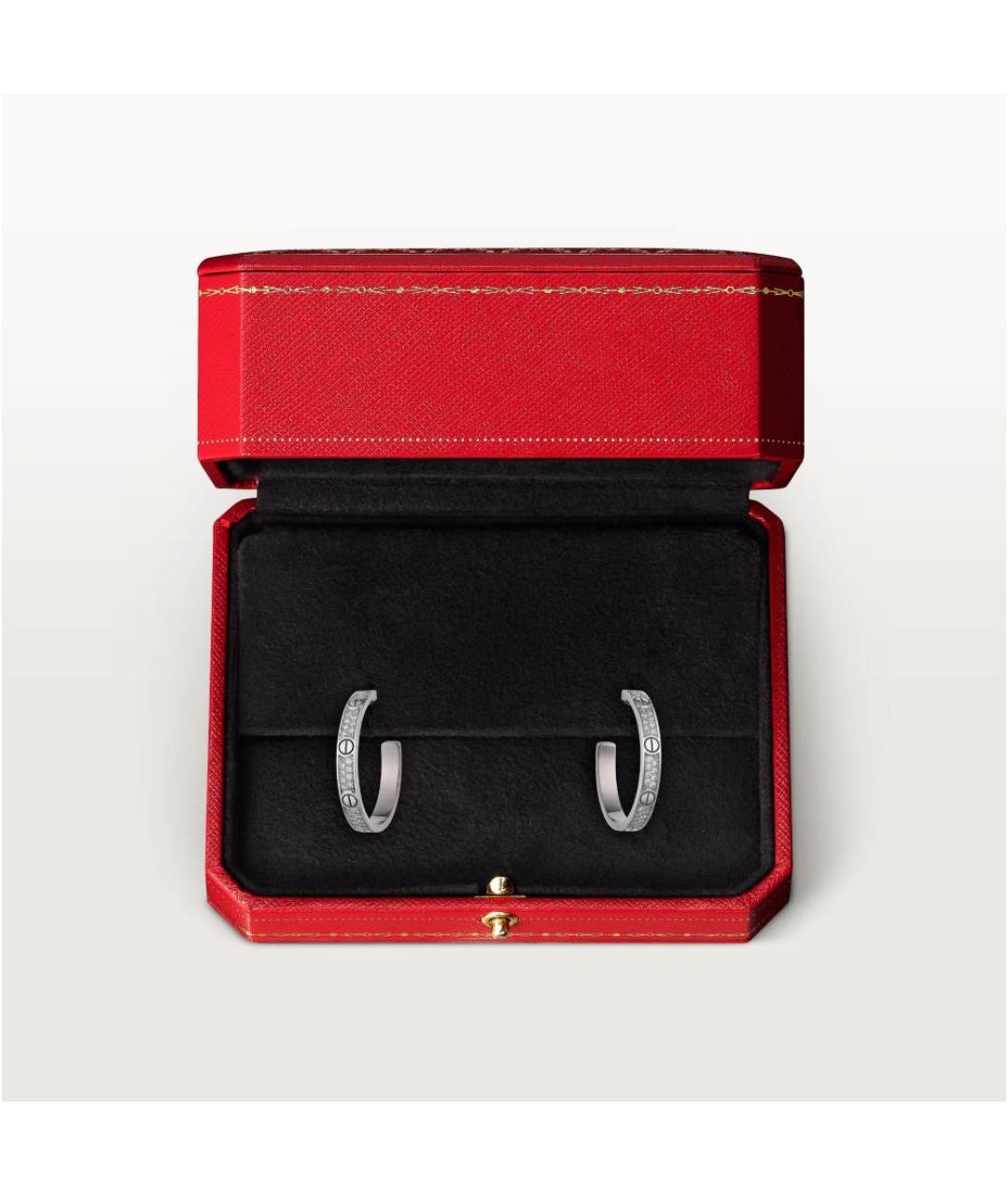 CARTIER Серебряные серьги из белого золота, фото 3