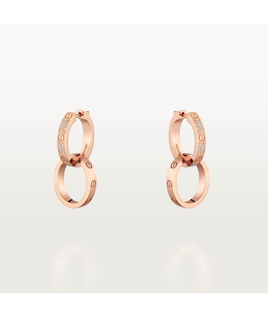 CARTIER Золотые серьги из розового золота, фото 4