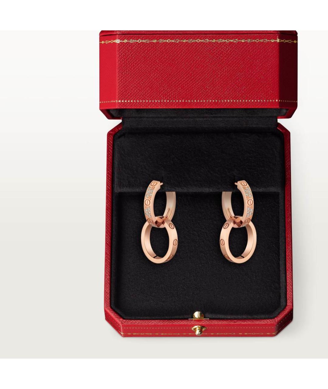 CARTIER Золотые серьги из розового золота, фото 3