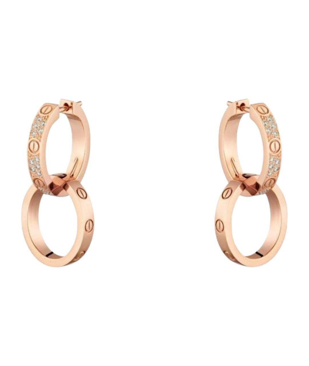 CARTIER Золотые серьги из розового золота, фото 1