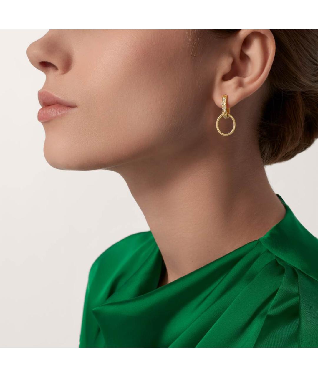 CARTIER Золотые серьги из желтого золота, фото 2