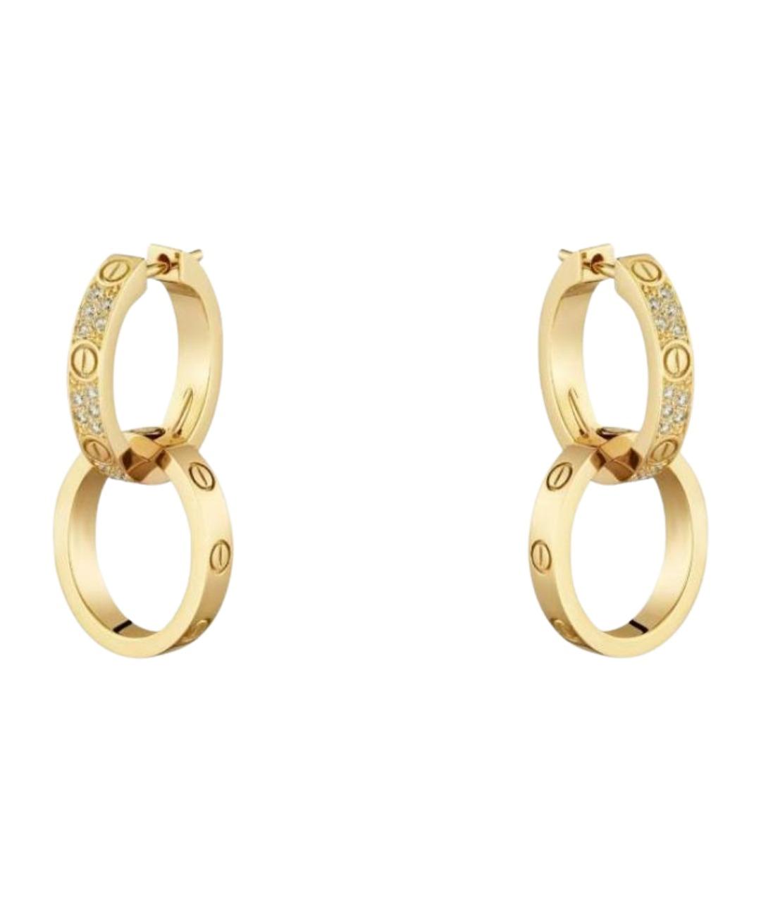 CARTIER Золотые серьги из желтого золота, фото 1