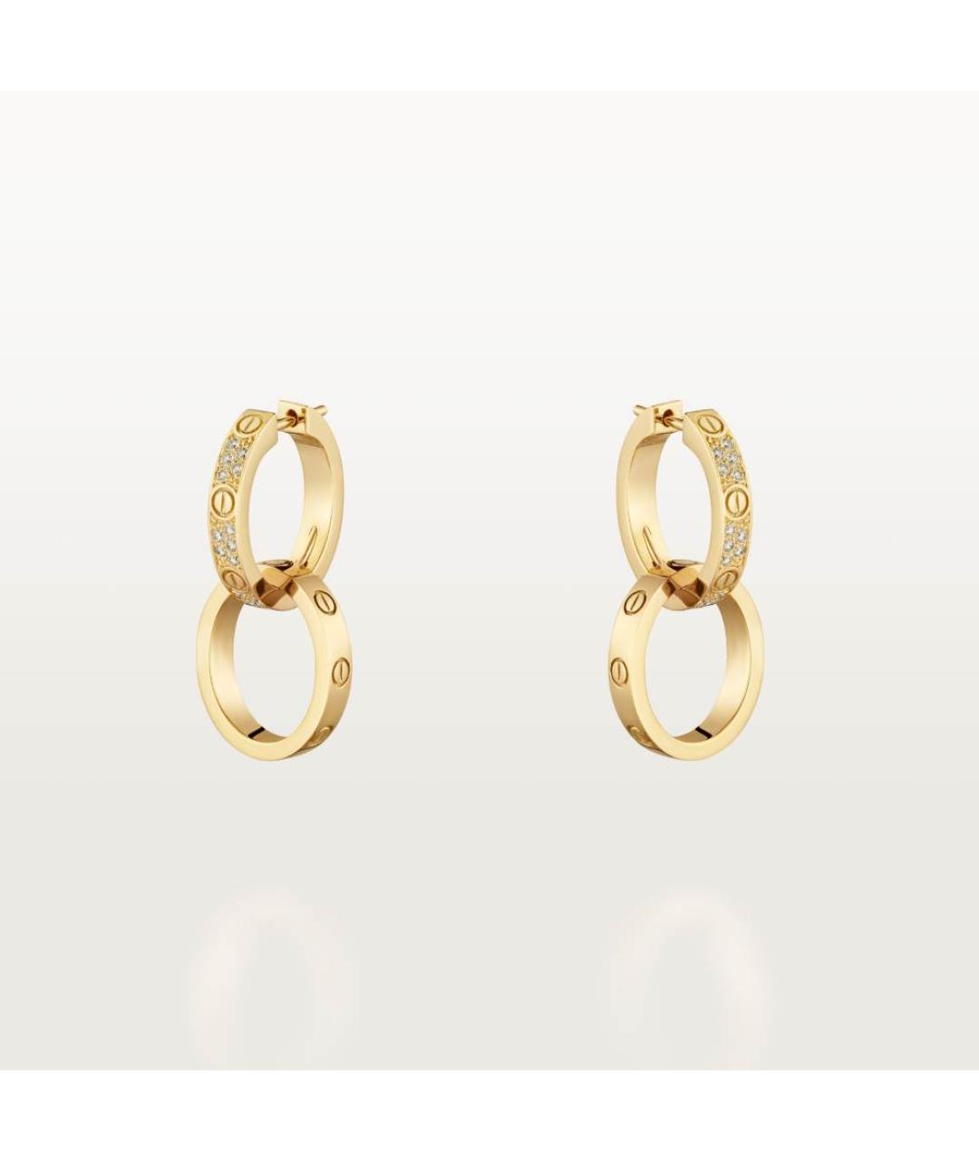 CARTIER Золотые серьги из желтого золота, фото 4