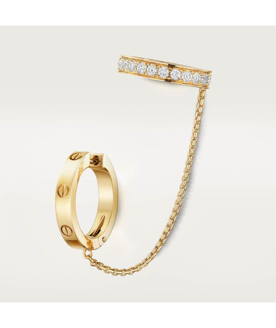 CARTIER Золотые серьги из желтого золота, фото 4