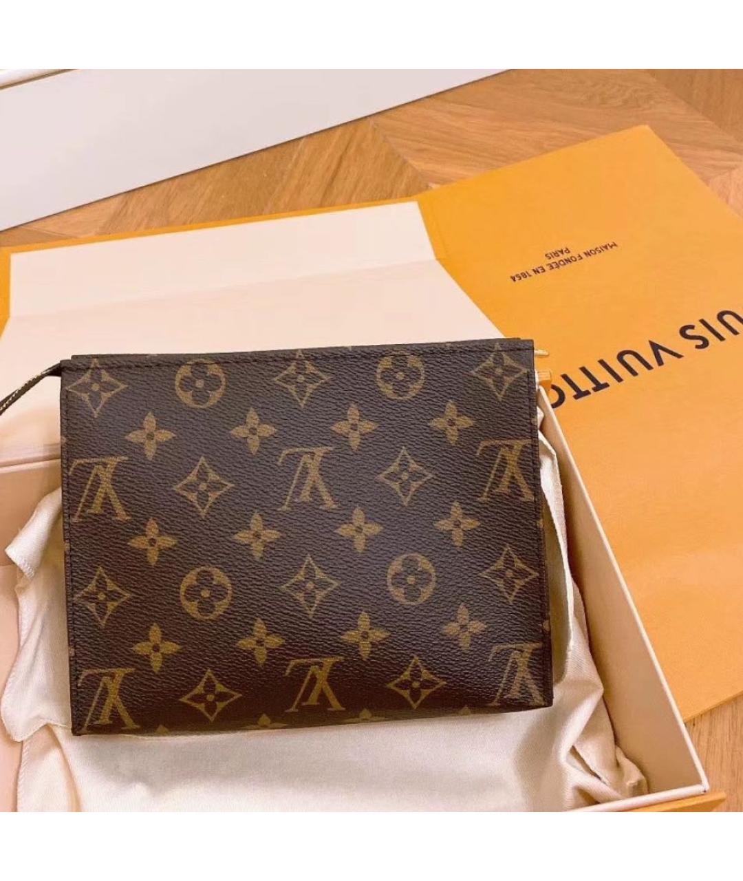 LOUIS VUITTON Коричневая сумка на плечо из канвы, фото 4