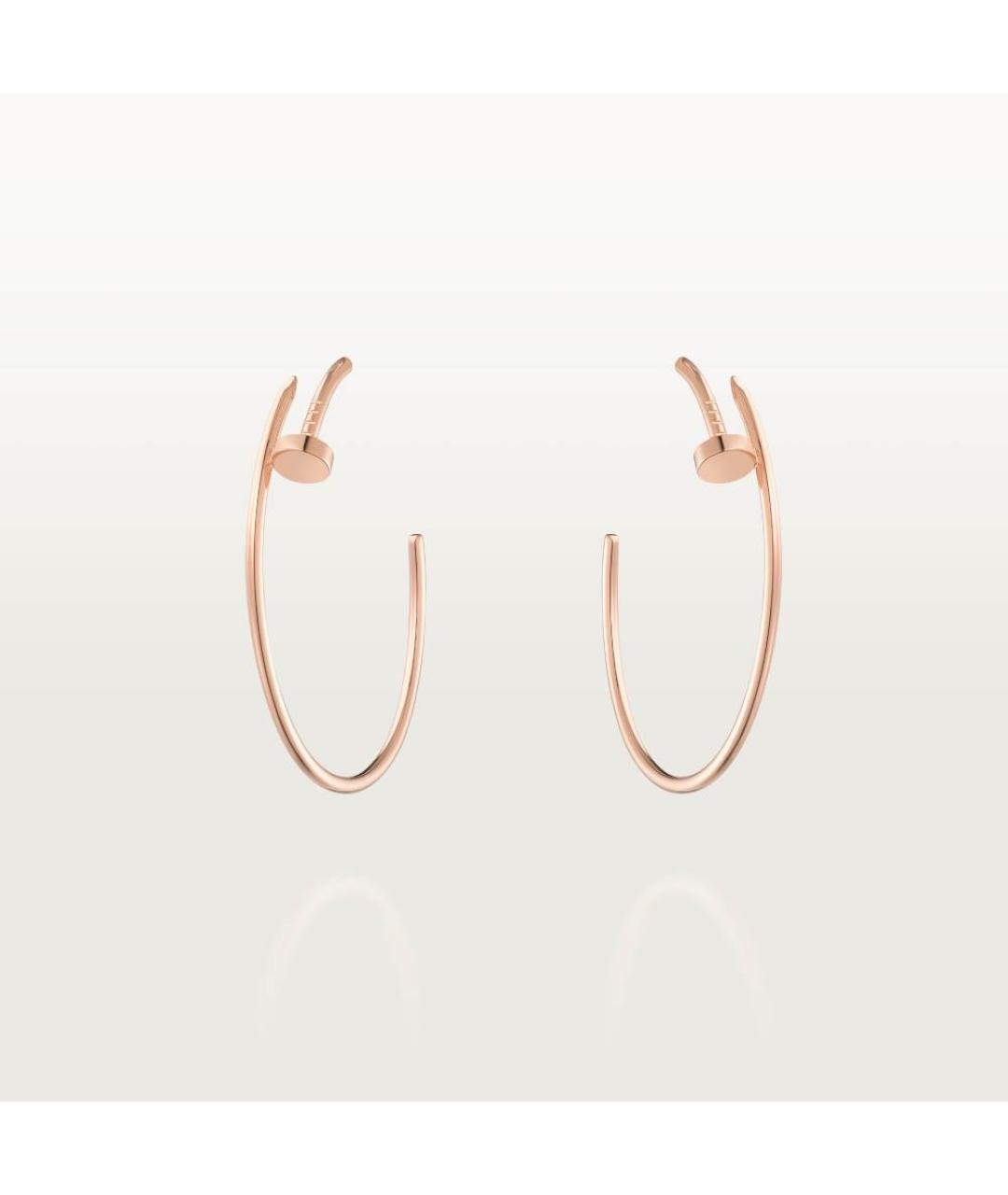 CARTIER Золотые серьги из розового золота, фото 4