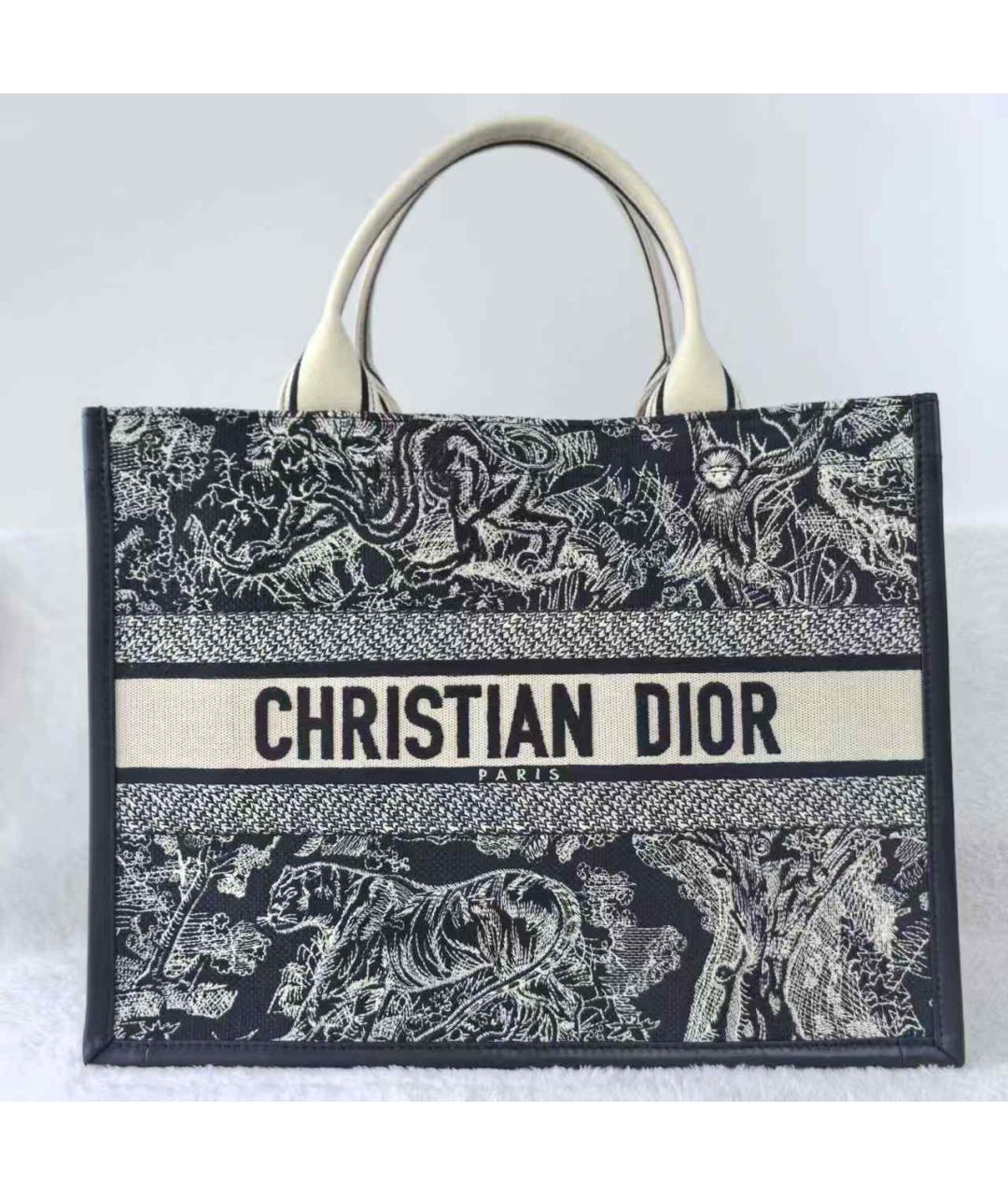 CHRISTIAN DIOR Синяя кожаная сумка тоут, фото 3