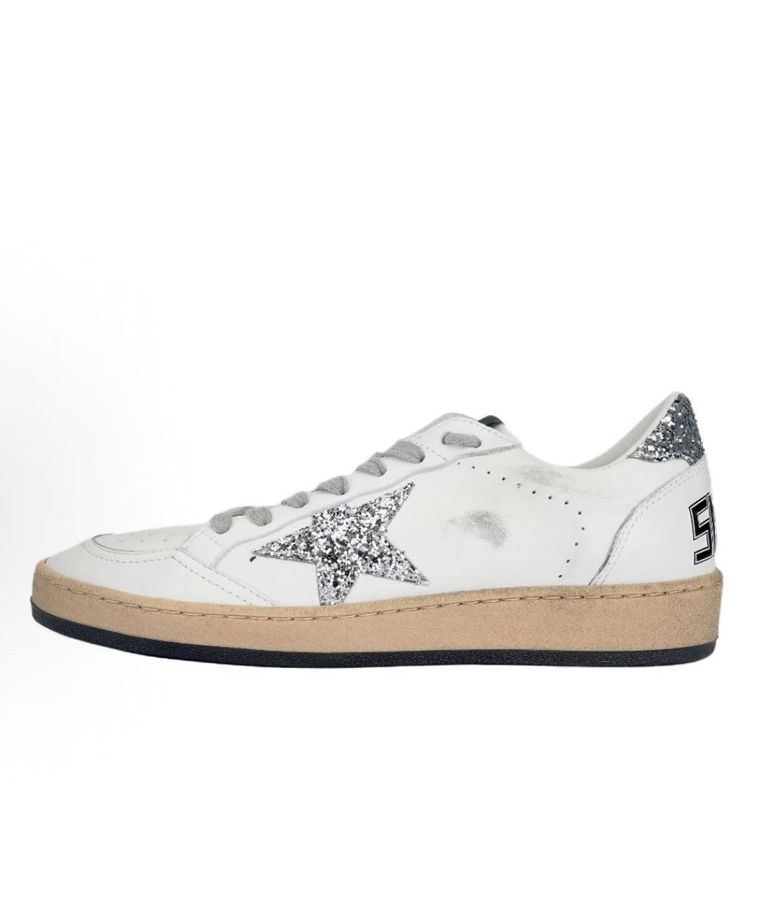 GOLDEN GOOSE Белые кожаные кеды, фото 9