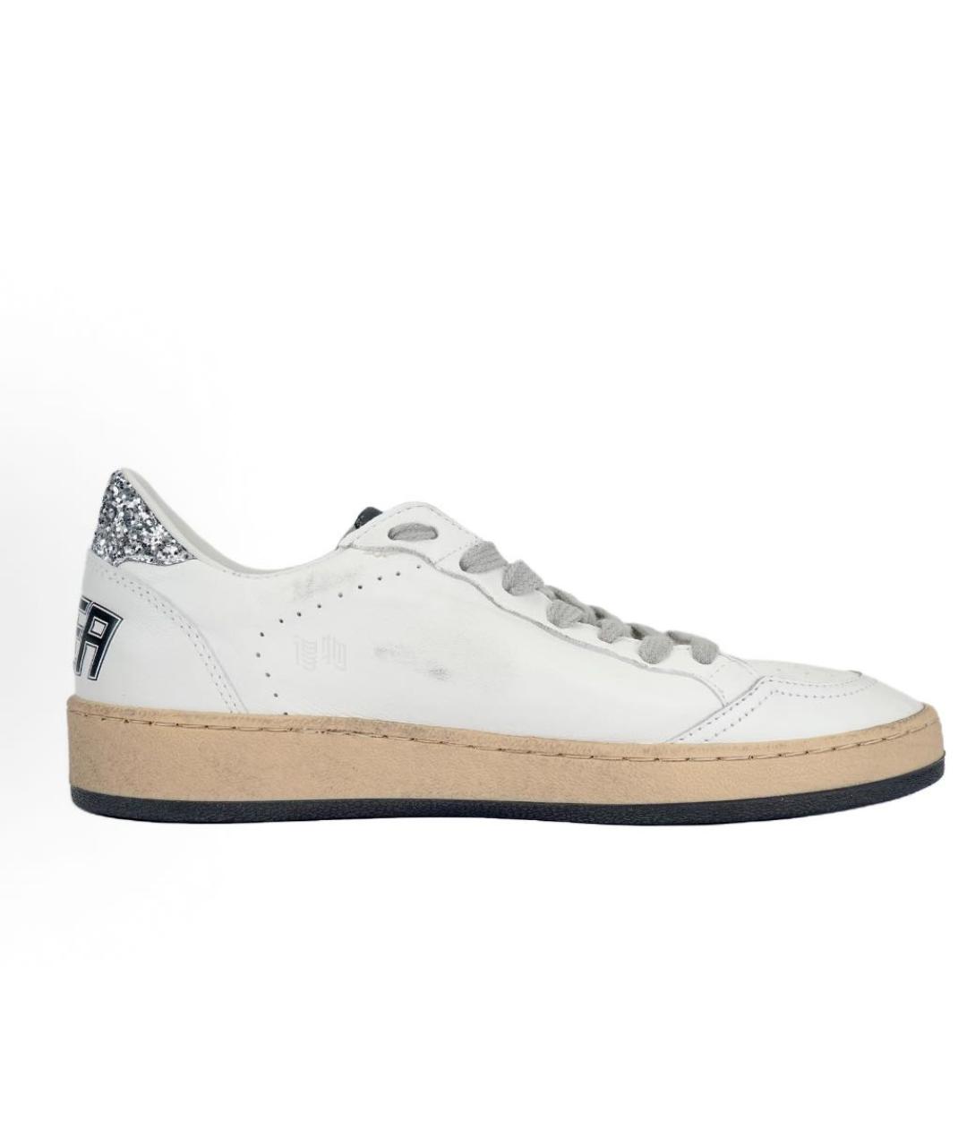 GOLDEN GOOSE Белые кожаные кеды, фото 2