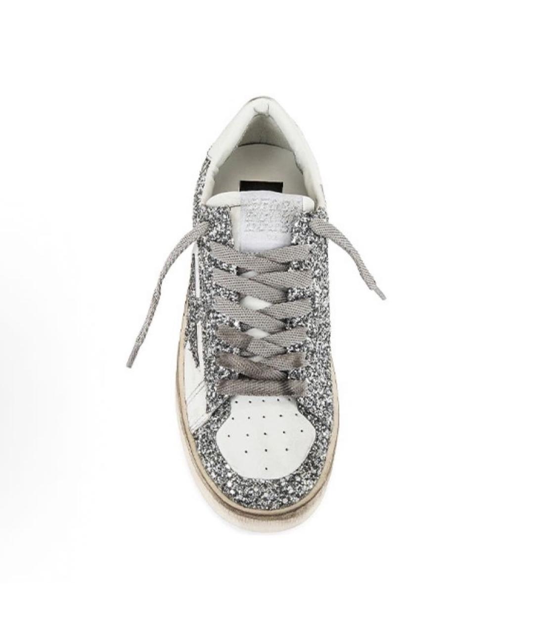 GOLDEN GOOSE Белые кожаные кеды, фото 3