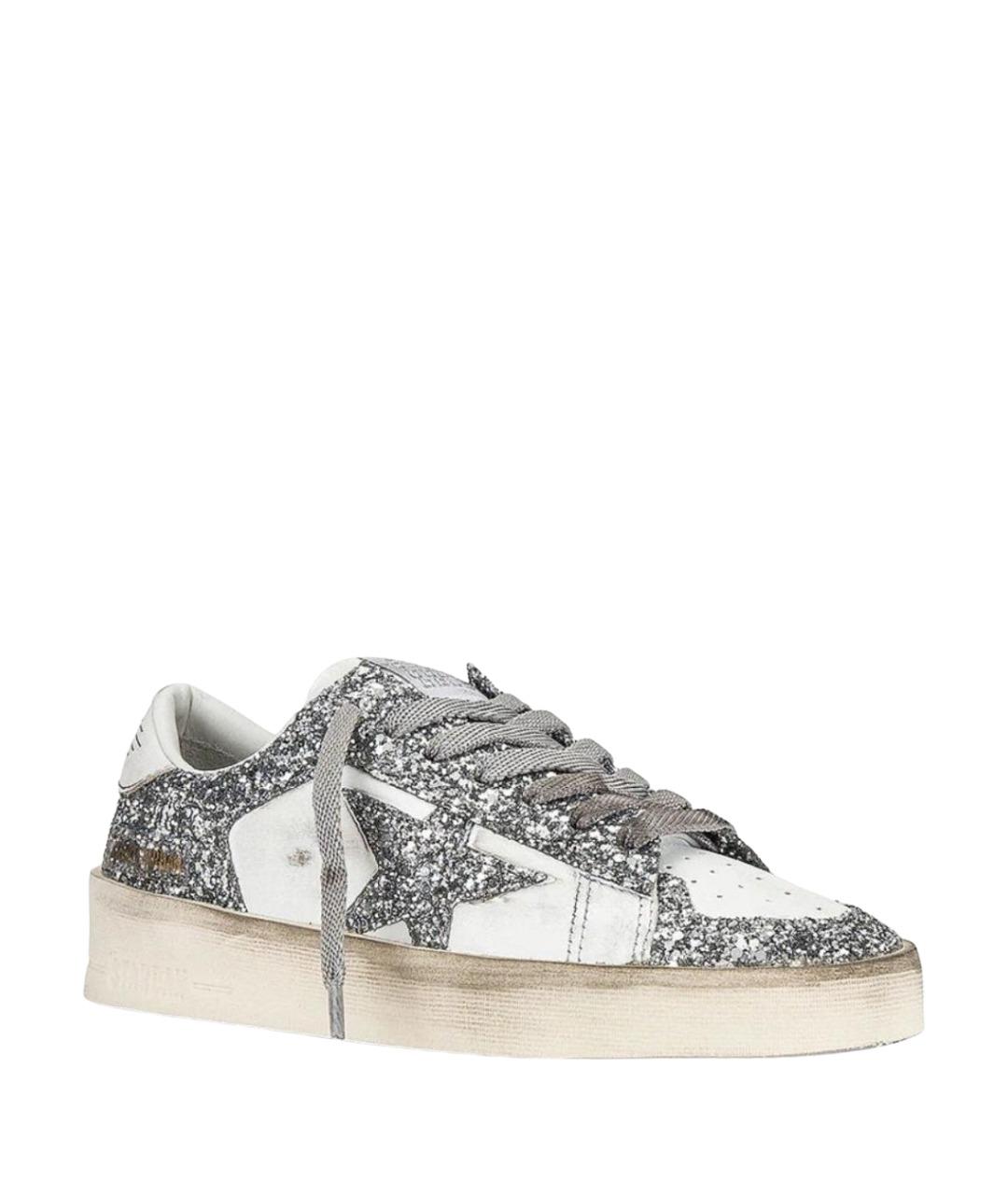 GOLDEN GOOSE Белые кожаные кеды, фото 1