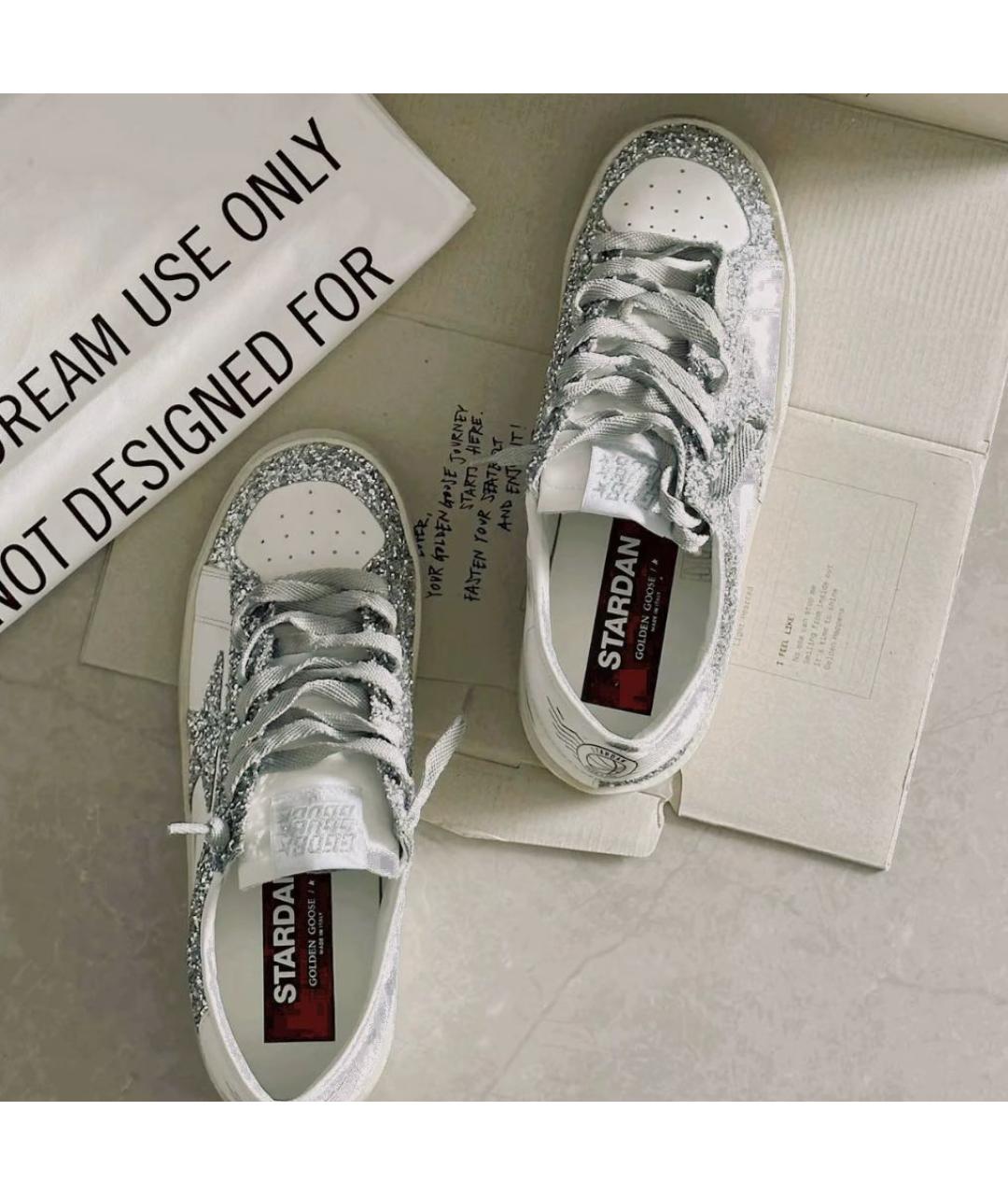 GOLDEN GOOSE Белые кожаные кеды, фото 7