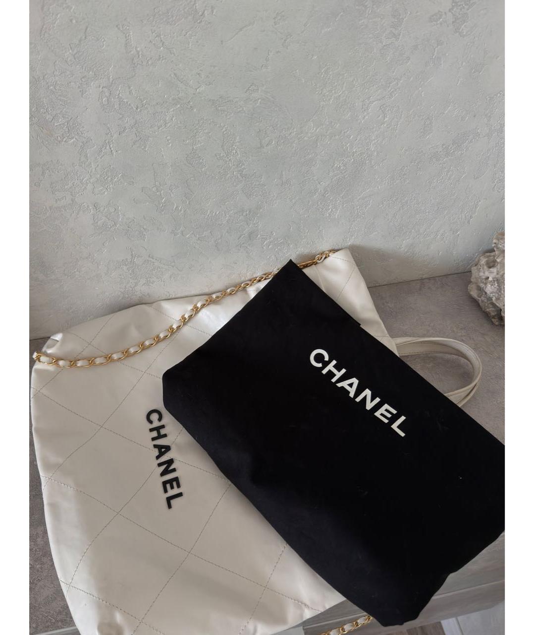 CHANEL Белый кожаный рюкзак, фото 7