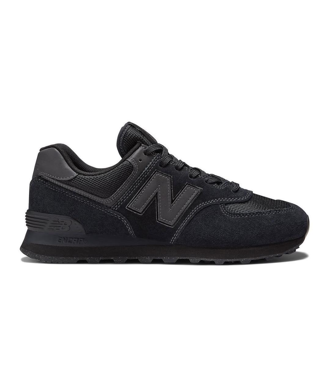 NEW BALANCE Черные замшевые низкие кроссовки / кеды, фото 9