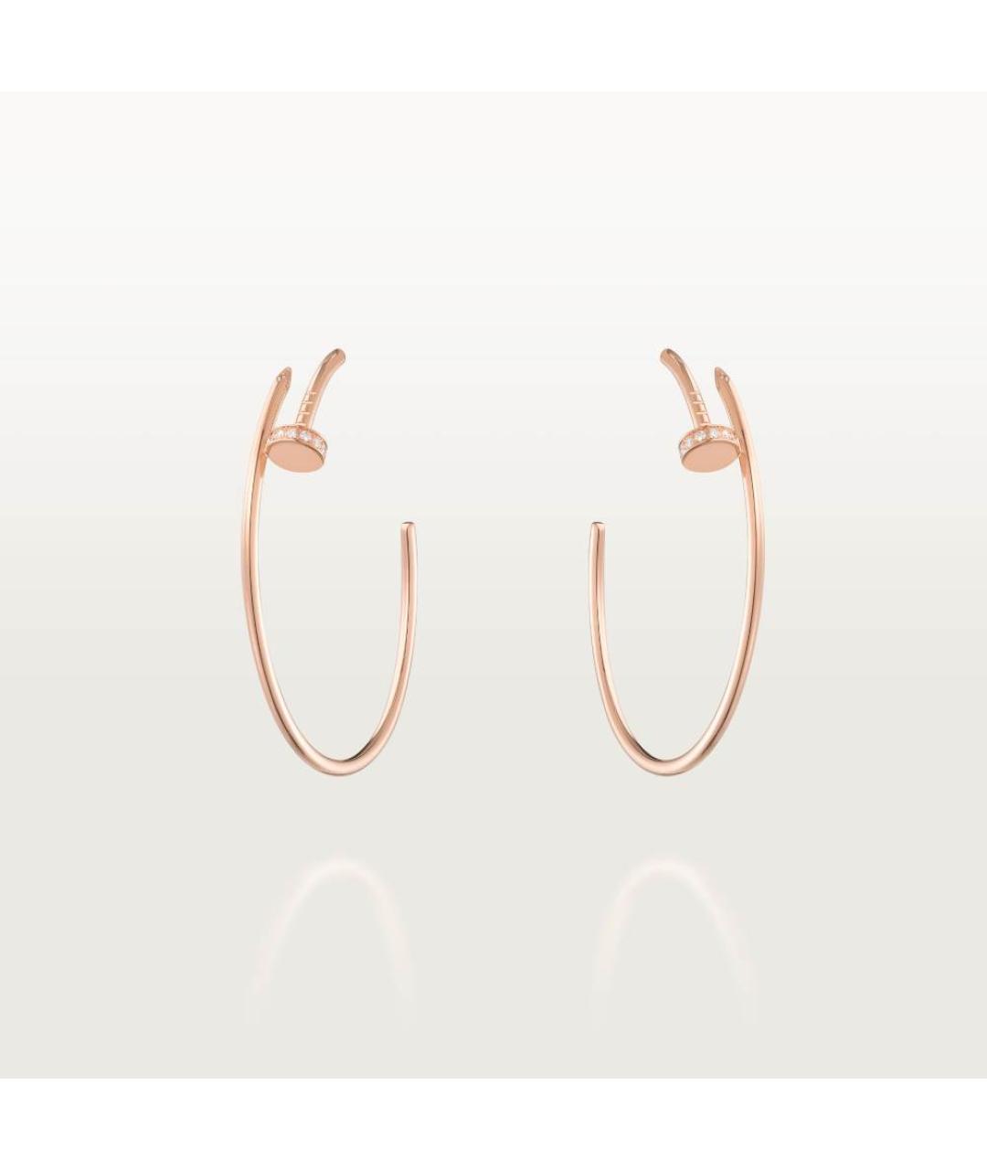 CARTIER Золотые серьги из розового золота, фото 4