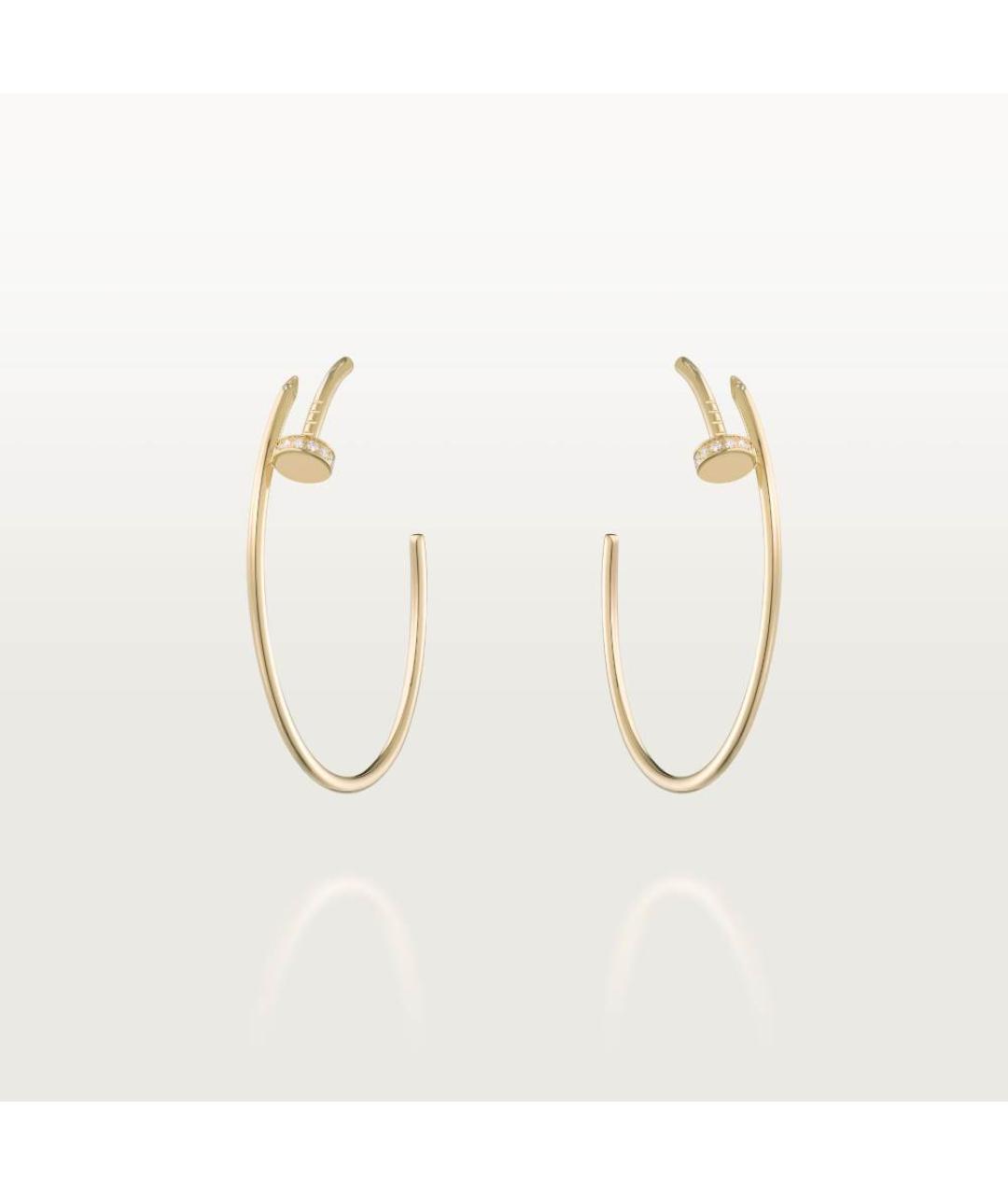 CARTIER Золотые серьги из желтого золота, фото 4