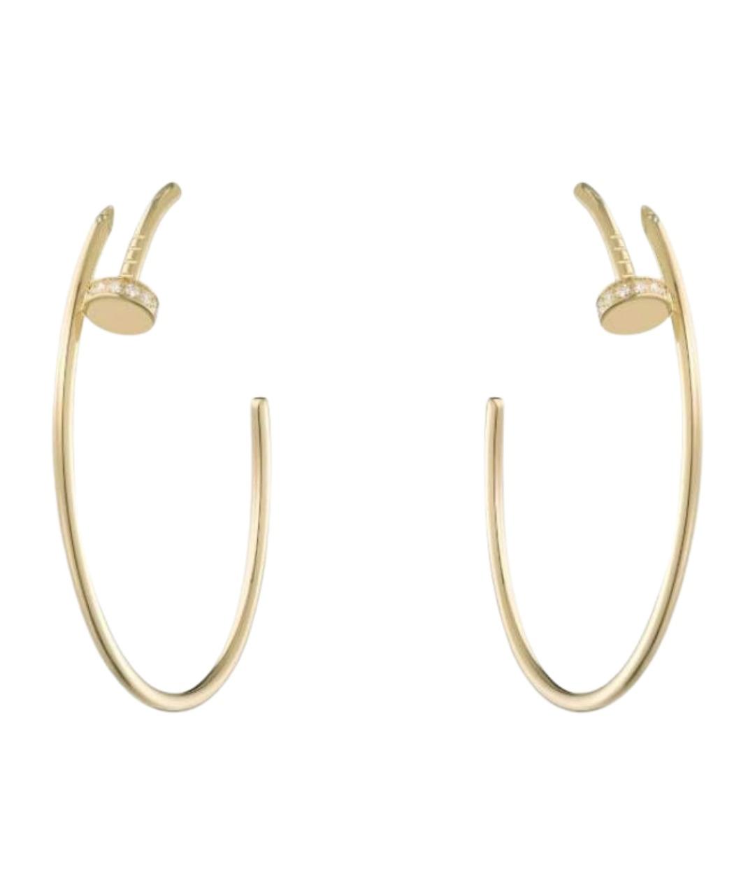 CARTIER Золотые серьги из желтого золота, фото 1