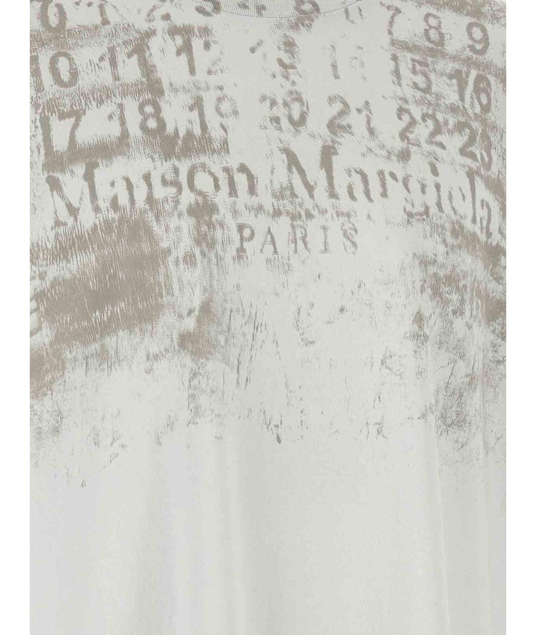 MAISON MARGIELA Серая хлопковая футболка, фото 4