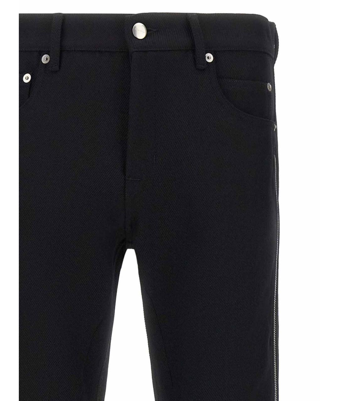 RICK OWENS Черные шерстяные повседневные брюки, фото 4