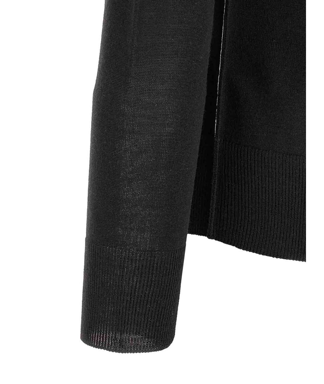 MM6 MAISON MARGIELA Черная шерстяная водолазка, фото 4