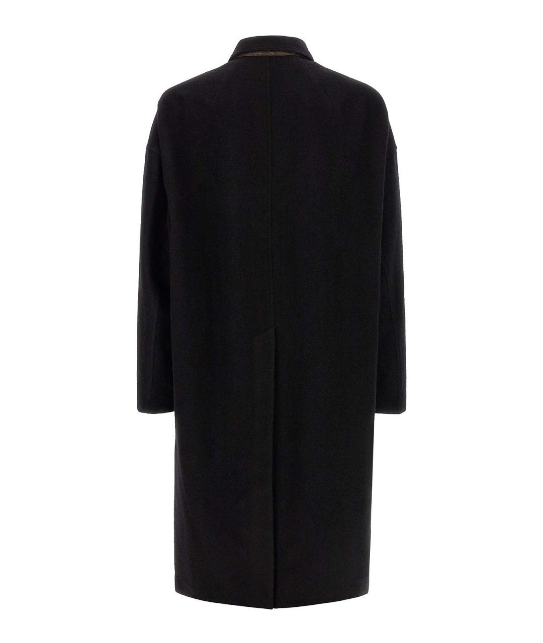 RICK OWENS Черное шерстяное пальто, фото 2