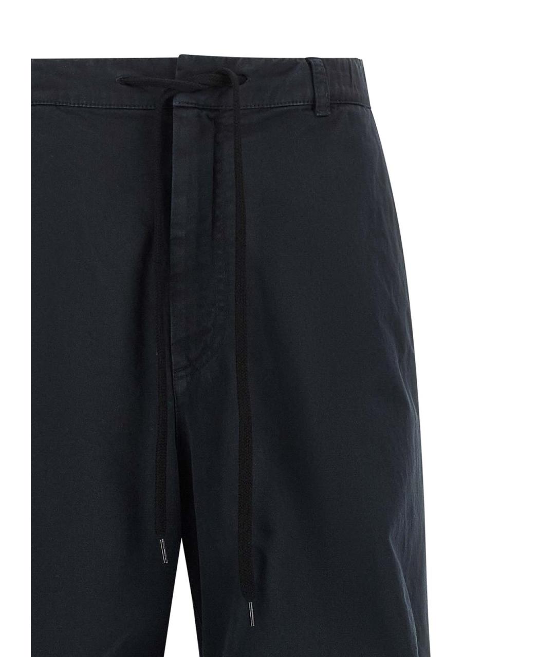 MM6 MAISON MARGIELA Синие хлопковые брюки широкие, фото 3