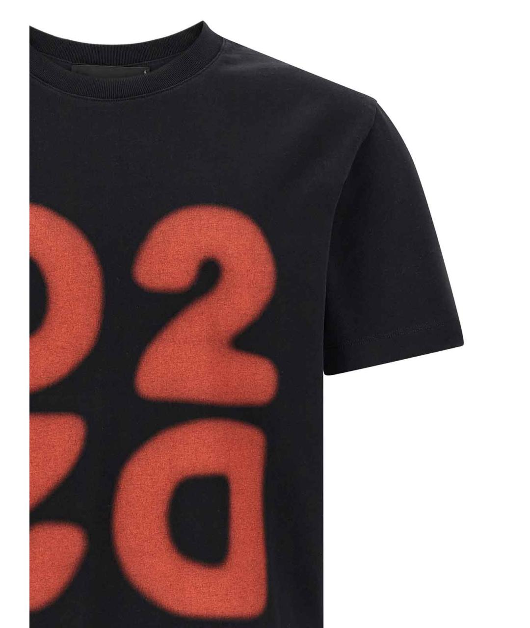 DSQUARED2 Черная хлопковая футболка, фото 3