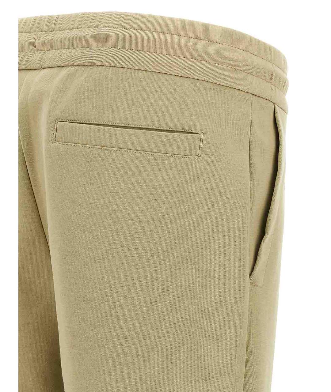 HUGO BOSS Бежевые хлопковые повседневные брюки, фото 4