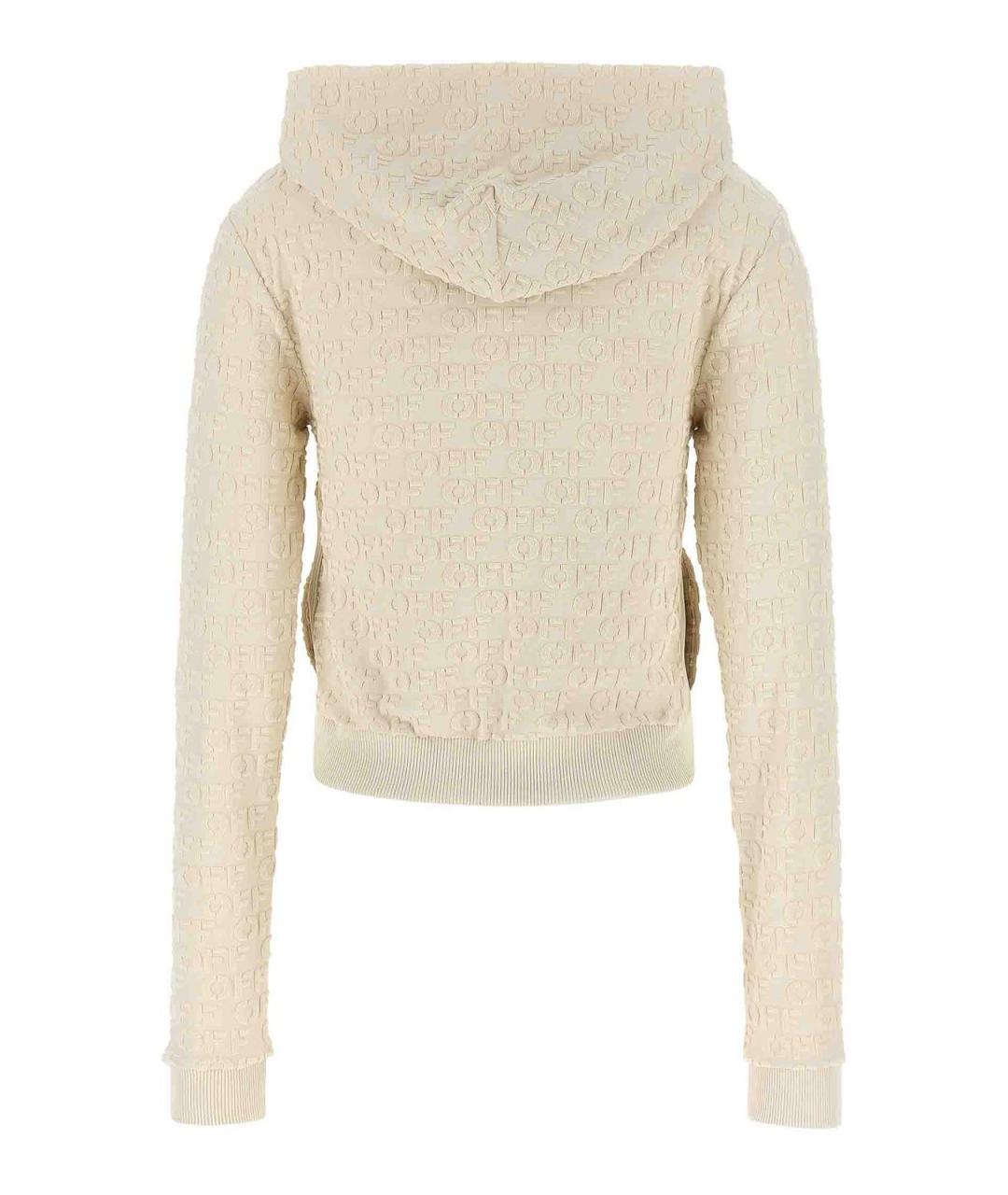 OFF-WHITE Бежевый хлопковый джемпер / свитер, фото 2