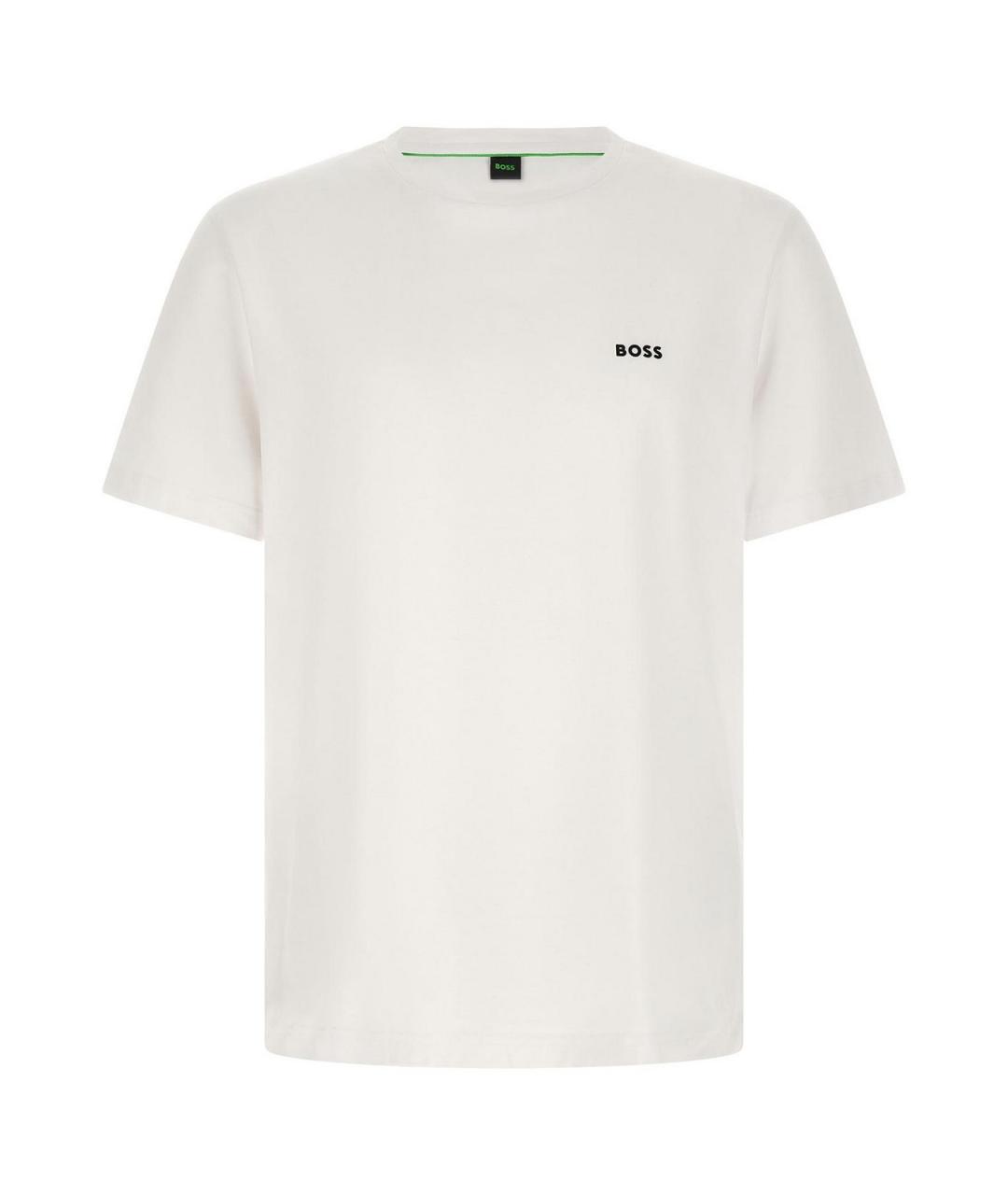 HUGO BOSS Белая хлопковая футболка, фото 2