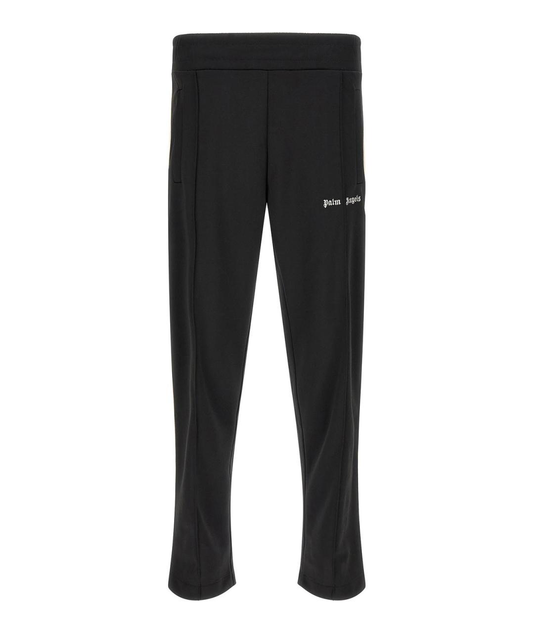 PALM ANGELS Черные ацетатные повседневные брюки, фото 1