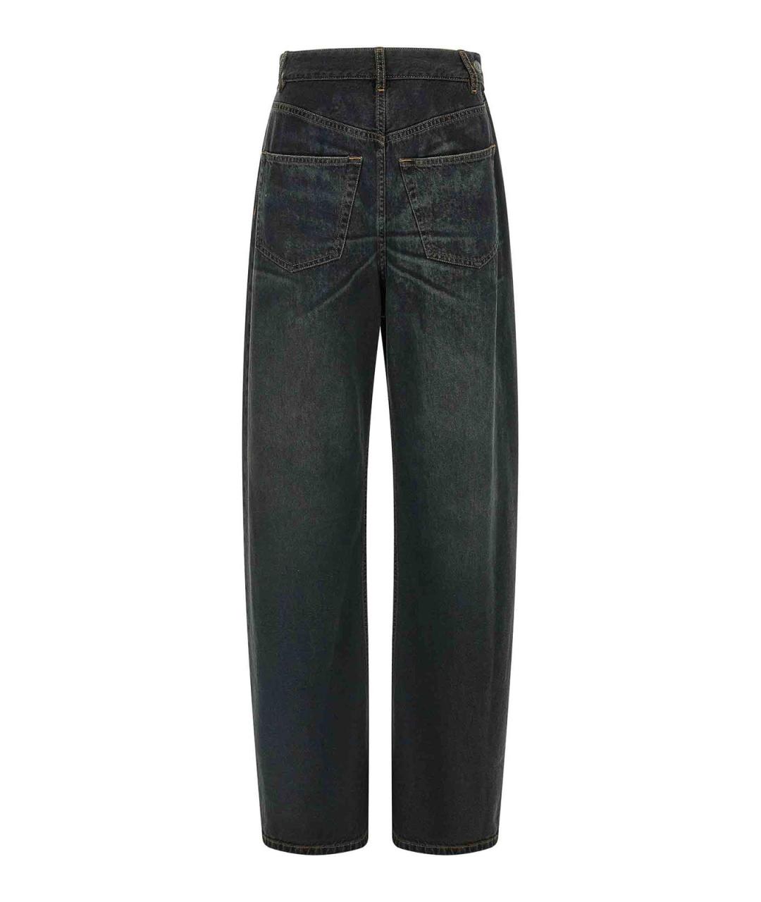 MM6 MAISON MARGIELA Синие хлопковые прямые джинсы, фото 1