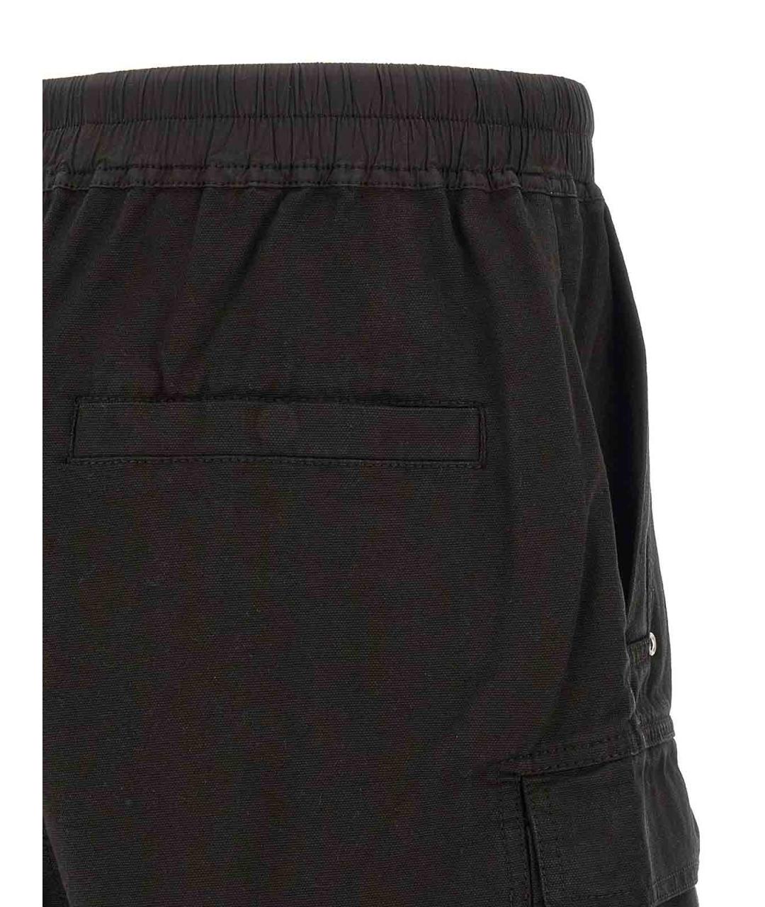 RICK OWENS DRKSHDW Черные хлопковые шорты, фото 4