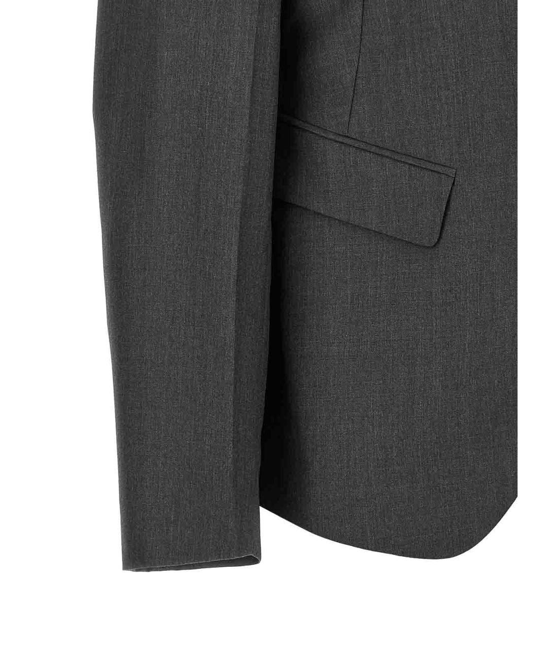 JIL SANDER Серый шерстяной жакет/пиджак, фото 4
