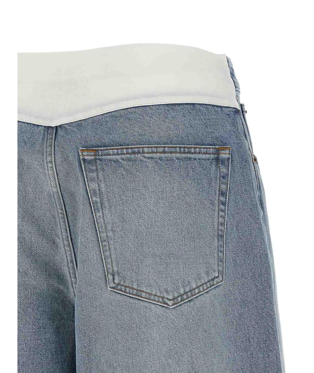 MM6 MAISON MARGIELA Голубые хлопковые шорты, фото 4