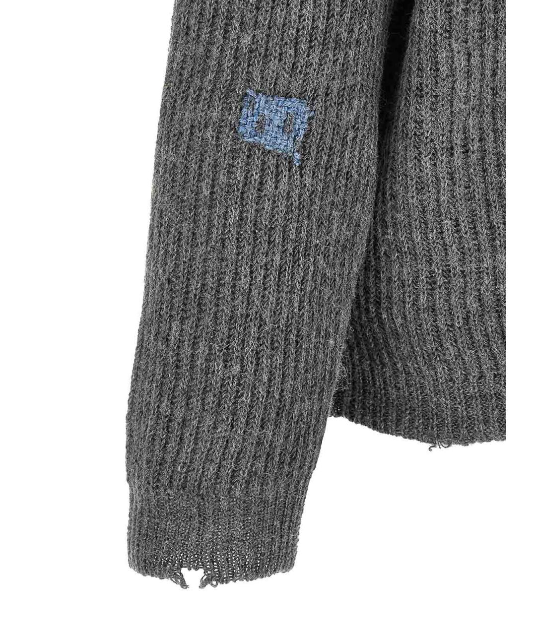 MAISON MARGIELA Серый шерстяной джемпер / свитер, фото 4