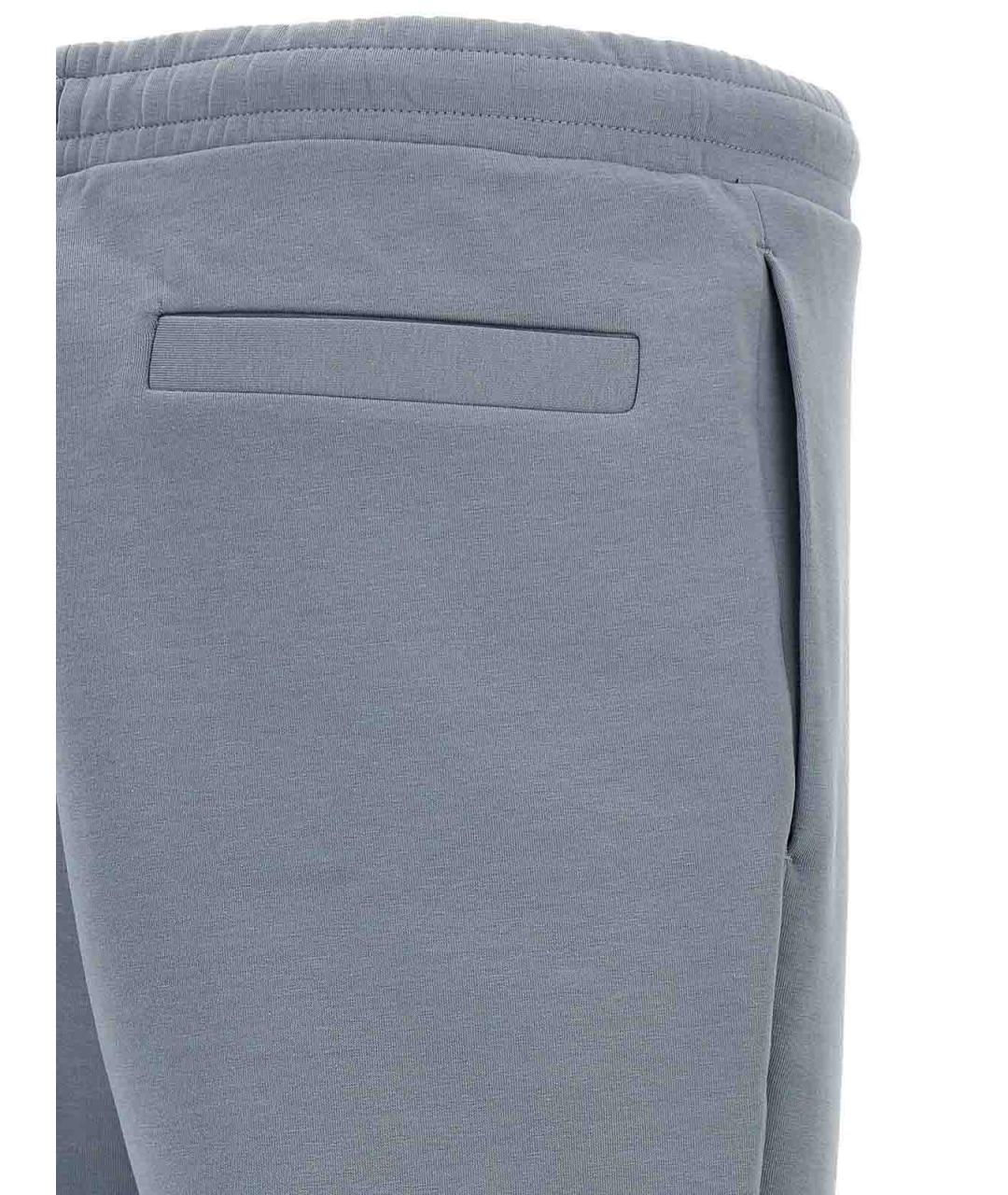 HUGO BOSS Серые хлопковые повседневные брюки, фото 4