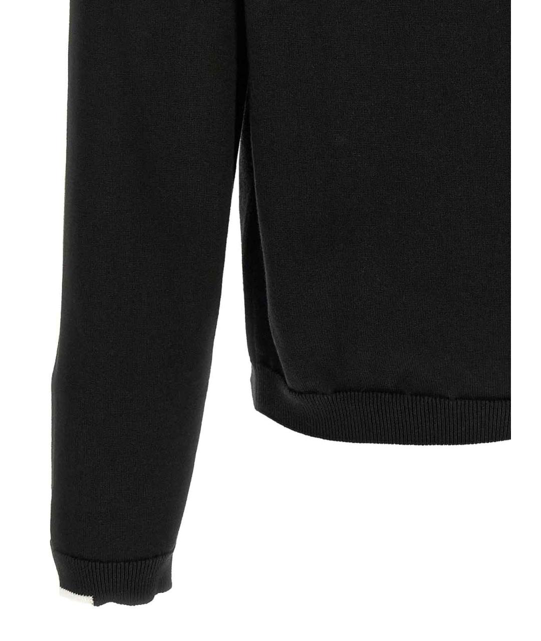 HUGO BOSS Черный хлопковый джемпер / свитер, фото 4