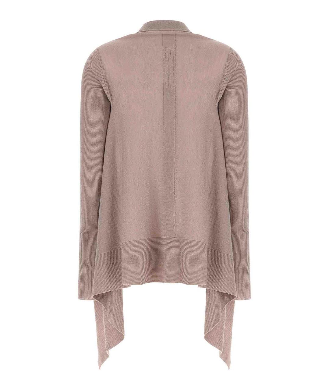 RICK OWENS Розовый хлопковый кардиган, фото 2