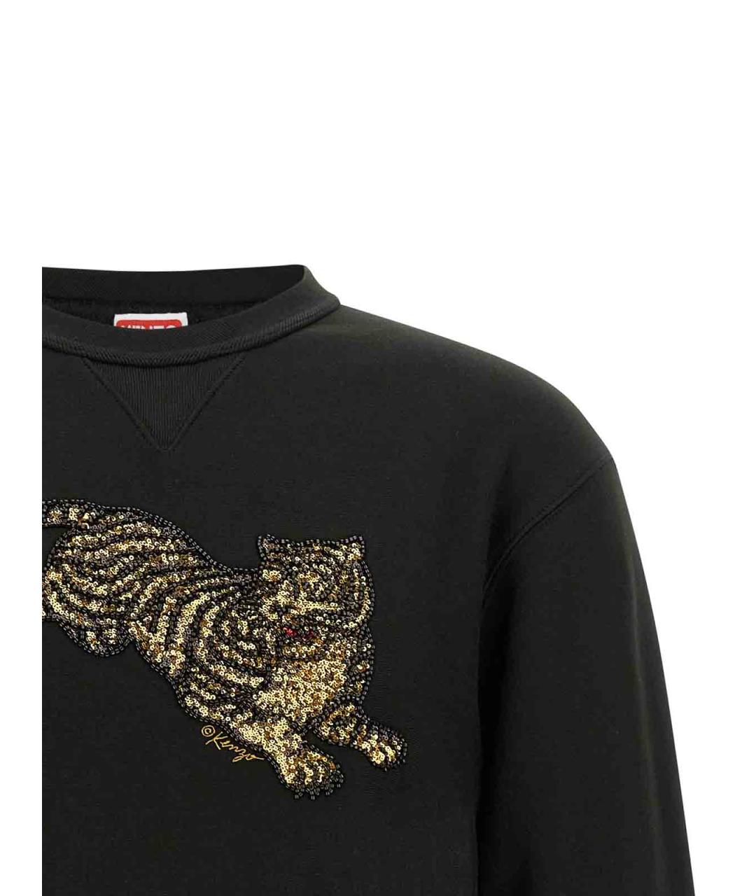 KENZO Черный хлопковый джемпер / свитер, фото 3