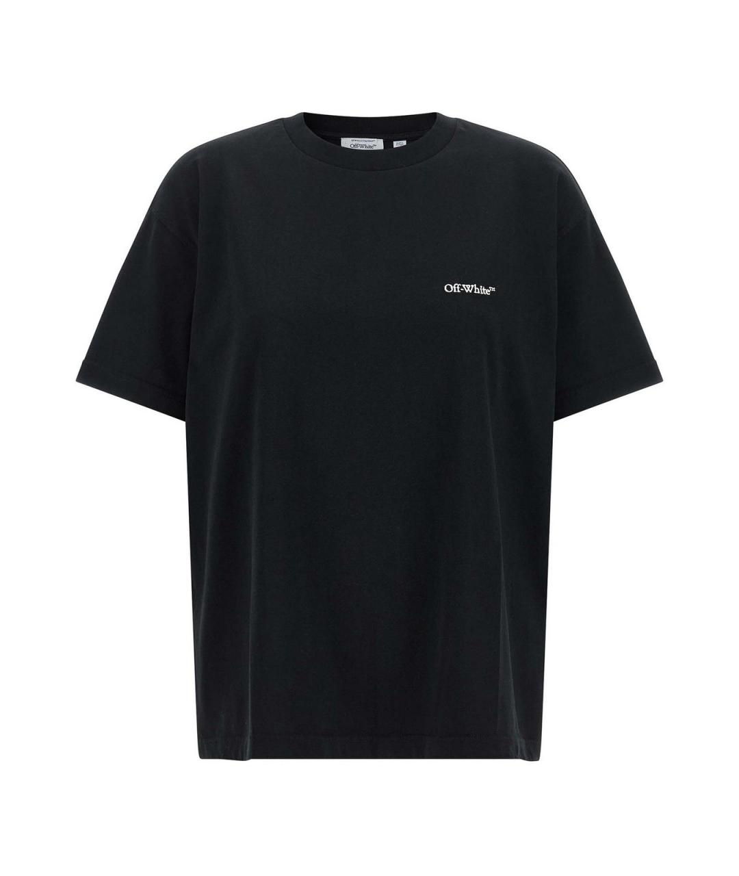 OFF-WHITE Черная хлопковая футболка, фото 1