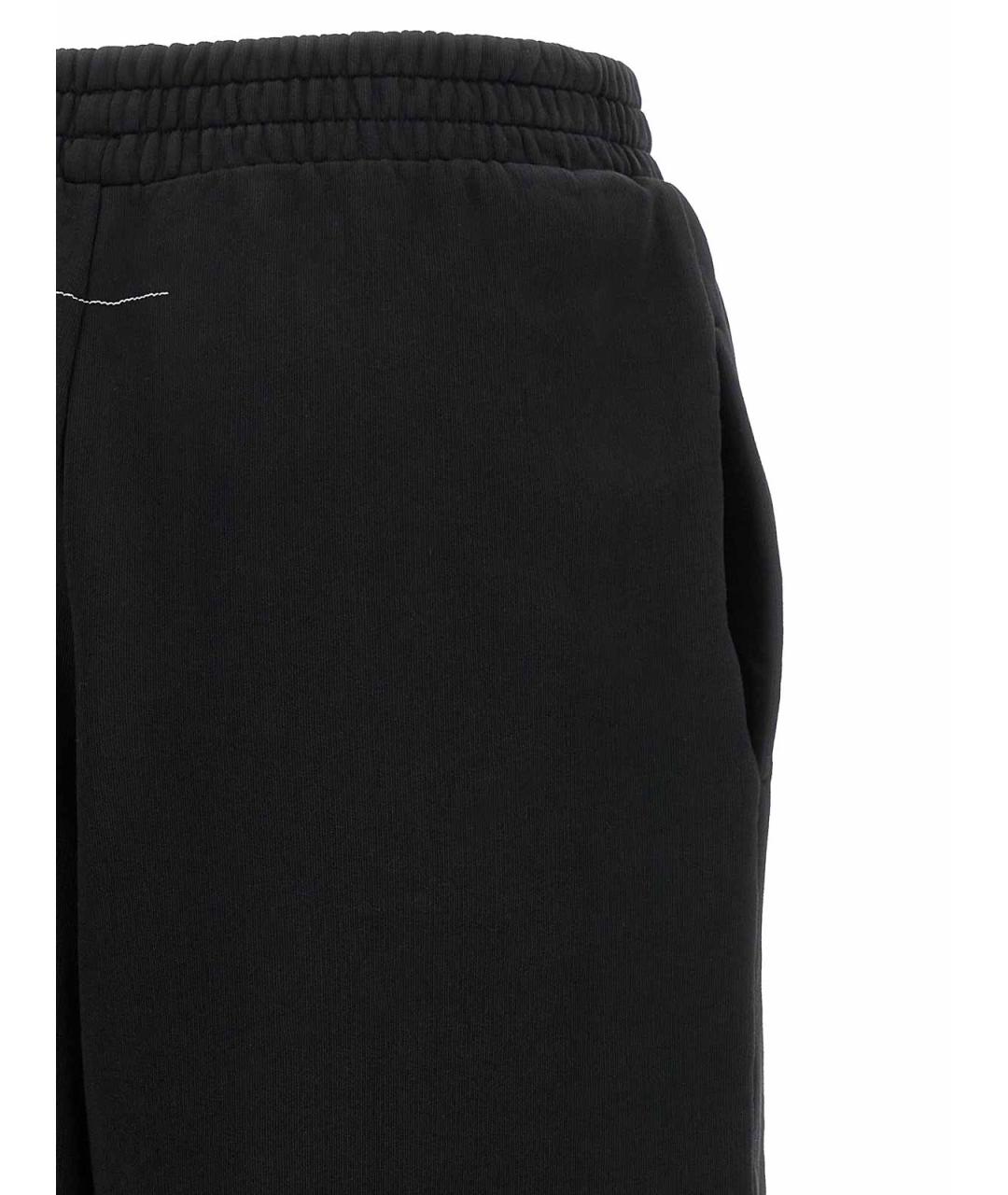 MM6 MAISON MARGIELA Черные хлопковые спортивные брюки и шорты, фото 4
