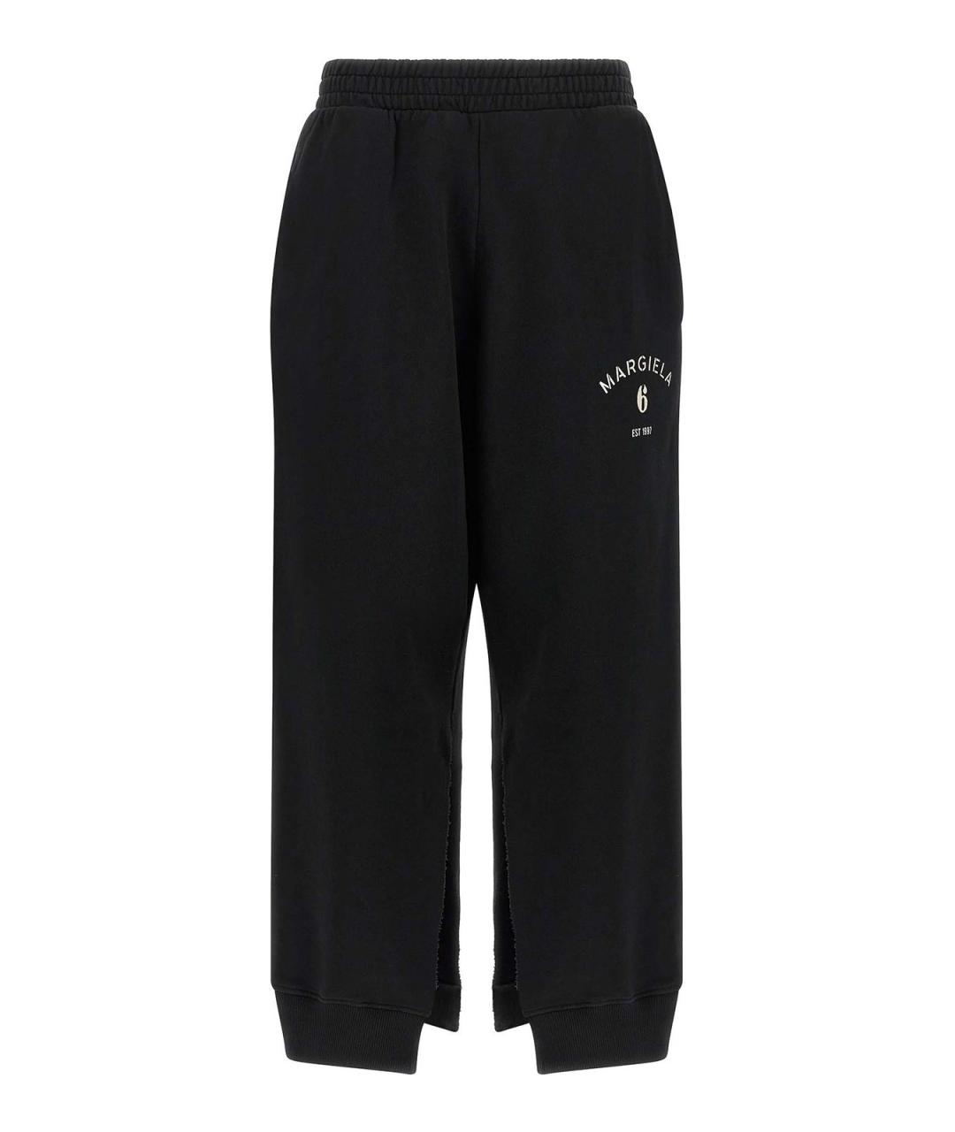 MM6 MAISON MARGIELA Черные хлопковые спортивные брюки и шорты, фото 1