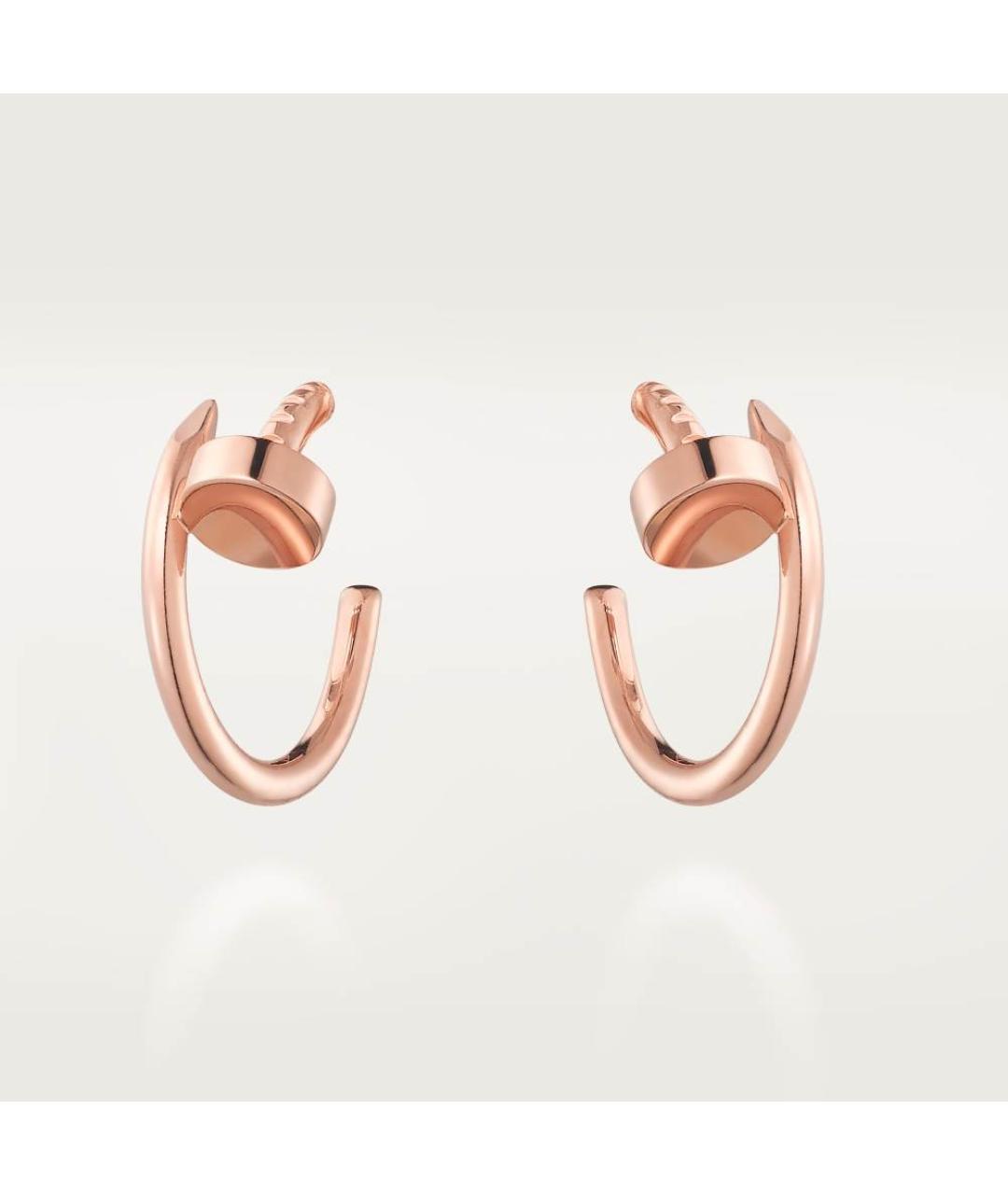 CARTIER Золотые серьги из розового золота, фото 4