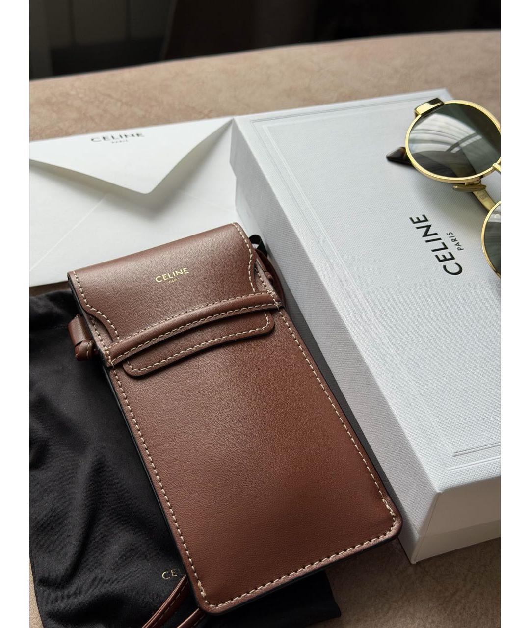 CELINE Золотые металлические солнцезащитные очки, фото 2