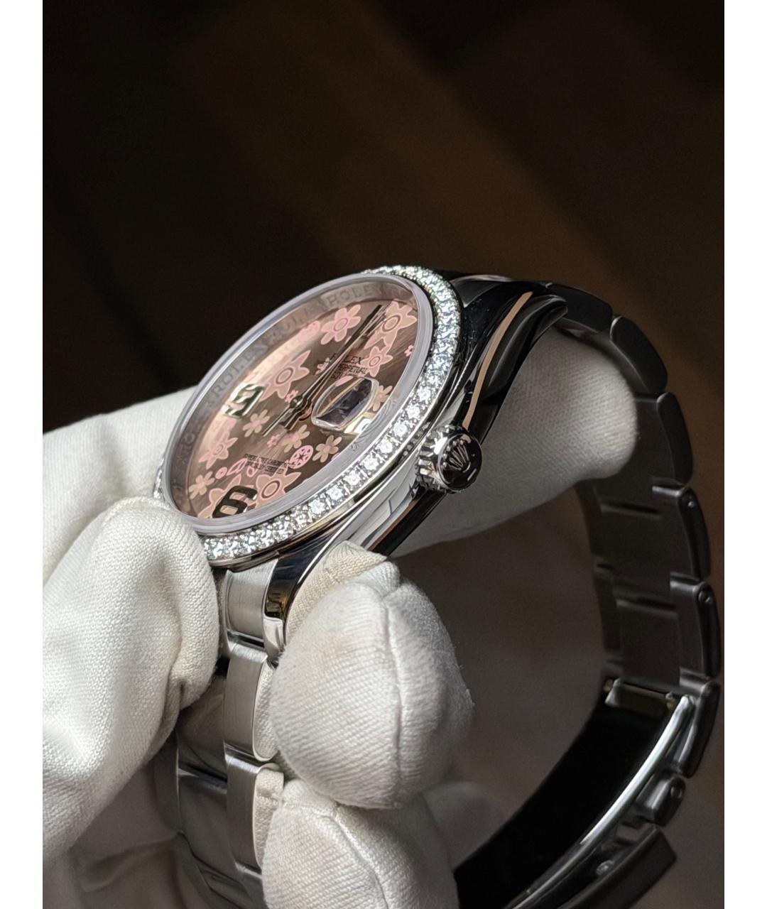 ROLEX Розовые часы, фото 4