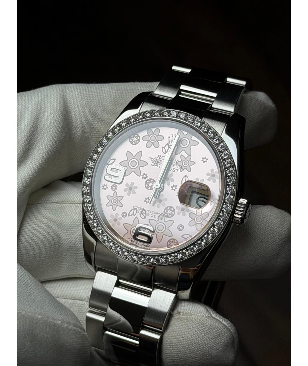 ROLEX Розовые часы, фото 3