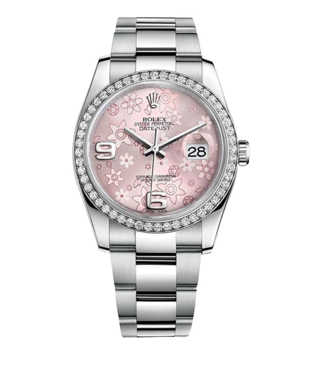 ROLEX Розовые часы, фото 1