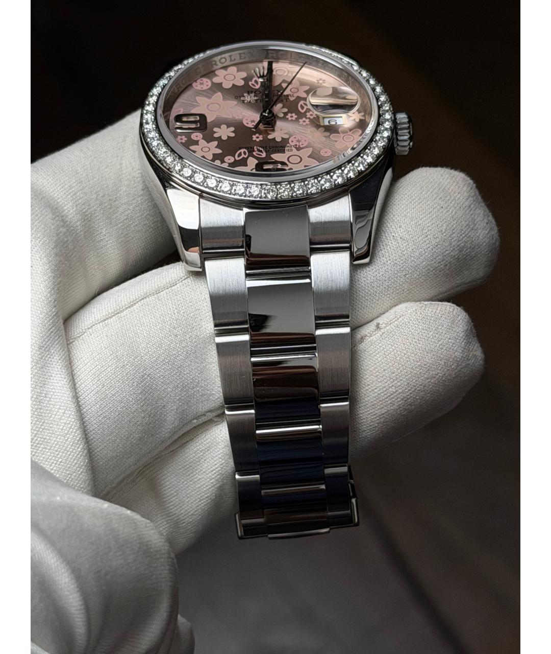 ROLEX Розовые часы, фото 6
