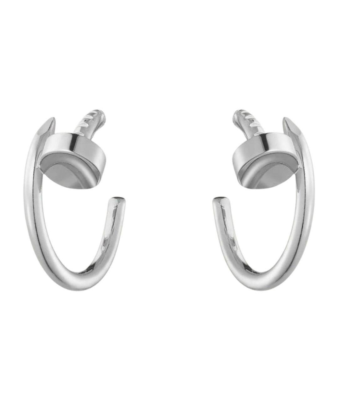 CARTIER Серебряные серьги из белого золота, фото 1